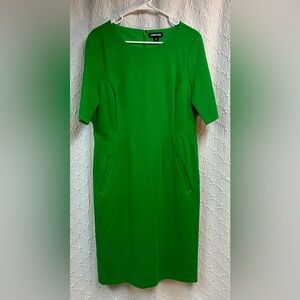 Lands' End Size 12 Tall Kelly Green Women's Dress